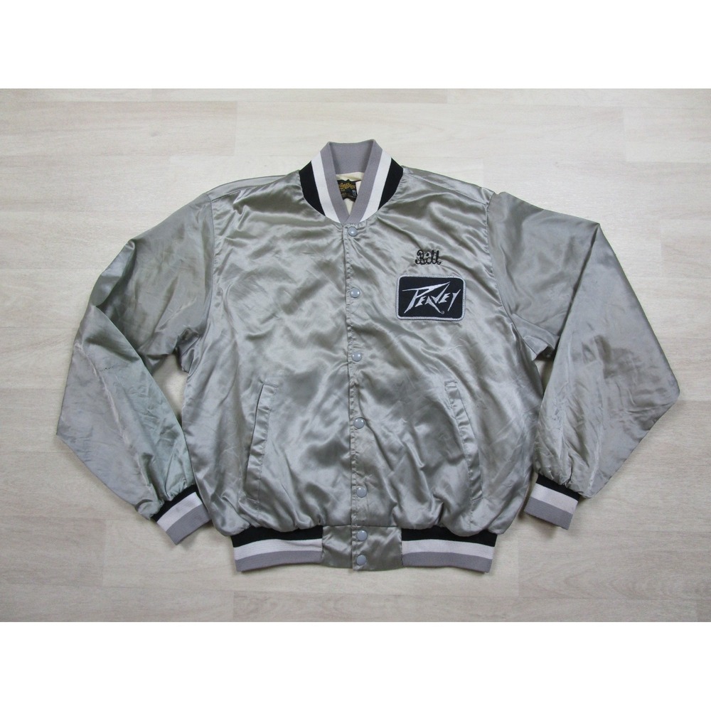VINTAGE Swingster Jacket (L) Satin Bomber Peavy Guitars Southwind Band Bill